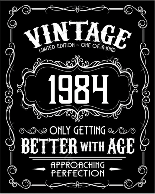 Custom Year Whiskey Label edible image for desserts, choose size