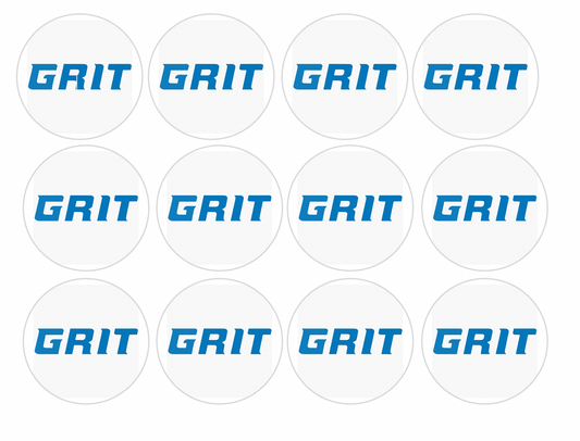 Set of 12 "Detroit Lions Grit Football" pre cut edible image discs for desserts, drink toppers, choose your size
