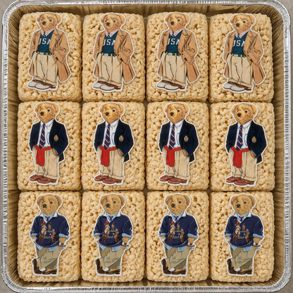 Set of 12 Polo Bear edible image for desserts, cakes, many sizes available