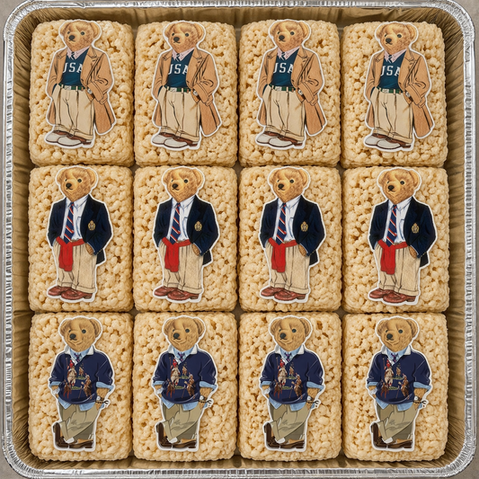 Set of 12 Polo Bear edible image for desserts, cakes, many sizes available