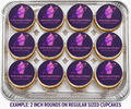 Set of 12 edible image rounds, many sizes available- PRE CUT - CUSTOM
