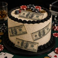 set of 4 $100 bills for desserts, PRE CUT, same size as actual bills