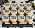 Set of 12 "2026 Graduation, Seniors" pre cut edible image discs for desserts, drink toppers, choose your size