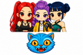 Set of 2 Kpop Demon Hunter Edible Images for a Cake