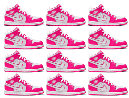 set of 24 edible nike sneaker images- 2.5 inch Width X 1.4 inch Height each, see description