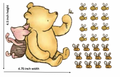 Winnie the Pooh + Bees edible images for desserts, cakes, pre cut 4.5 inch height 4.75 inch width NOT PRE CUT