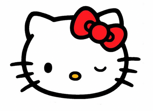 One Hello Kitty edible image for desserts, cakes, pre cut, many sizes available