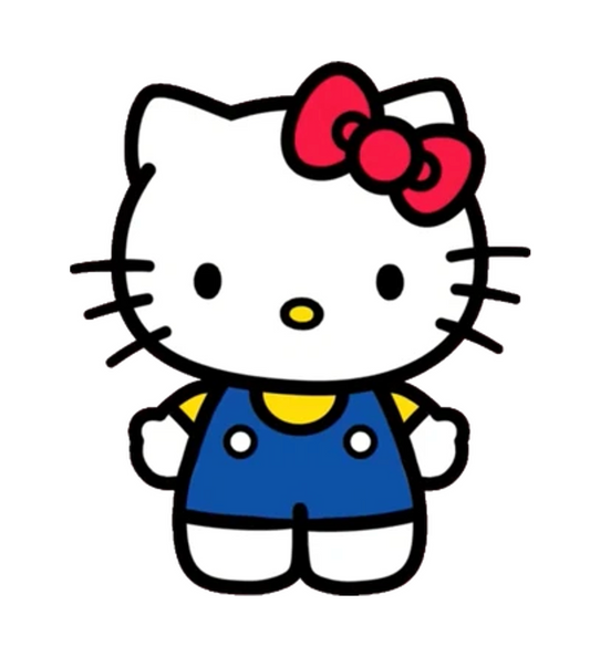 One Hello Kitty edible image for desserts, cakes, pre cut, many sizes available