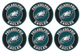 Set of 12 "Philadelphia Eagles Football" pre cut edible image discs for desserts, drink toppers, choose your size