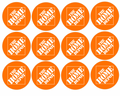 Set of 12 "Home Depot" pre cut edible image discs for desserts, drink toppers, choose your size