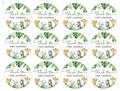 Set of 12 "Thank you for coming, wild baby shower" pre cut edible image discs for desserts, drink toppers, choose your size