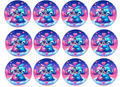 Set of 12 "Lilo and Stitch" pre cut edible image discs for desserts, drink toppers, choose your size