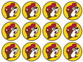 Set of 12 Buc-ees Store, pre cut edible image discs for desserts, choose your size