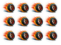 Set of 12 "Hot Wheels" pre cut edible image discs for desserts, choose your size