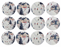 Set of 12 "Winter Ski Scene" pre cut edible image discs for desserts, choose your size