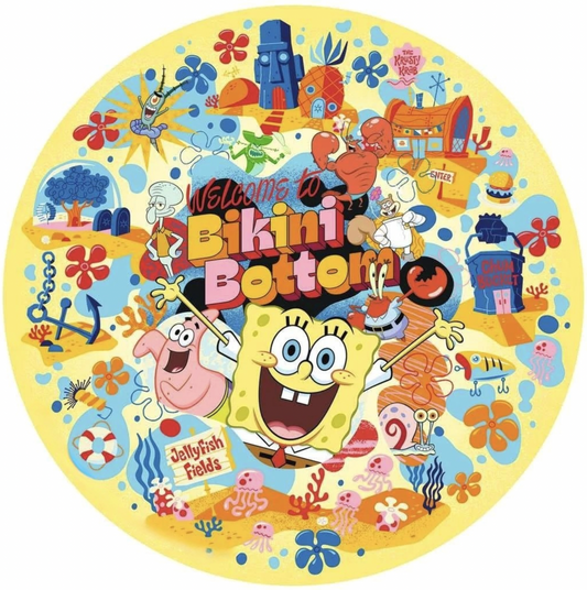 one SINGLE Spongebob edible image for desserts, cakes, pre cut circle, many sizes available