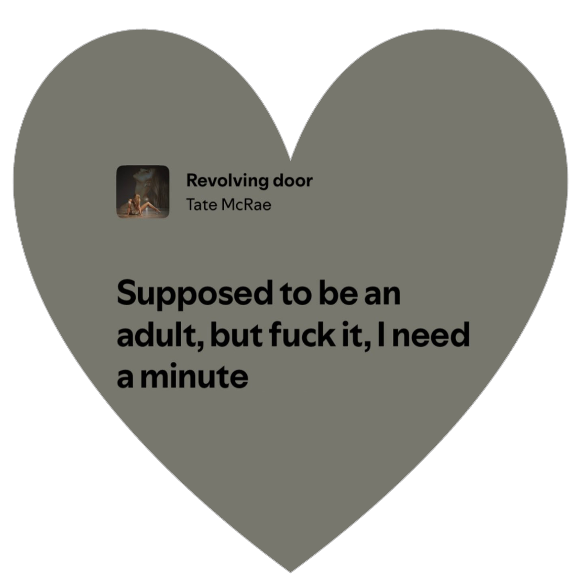 TATE MCRAE BIRTHDAY HEART CAKE EDIBLE IMAGE- MANY SIZES AVAILABLE