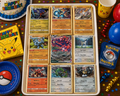 Set of 9 Edible Pokemon Cards Wafer Images for desserts, PRE CUT, choose your size