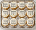 Set of 12 Tiny Edible Diplomas 1.34"x1.75",  "The 2026 Graduate", pre cut