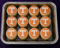 Set of 12 "University of Tennessee" pre cut edible image discs for desserts, choose your size