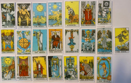 22 Major Arcana Trump Tarot Cards- edible images- pre cut- choose size