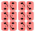 edible images for desserts, NOT pre cut, cocomelon faces set of 12, many sizes available