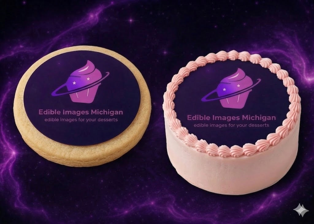 3 inch circle edible image round